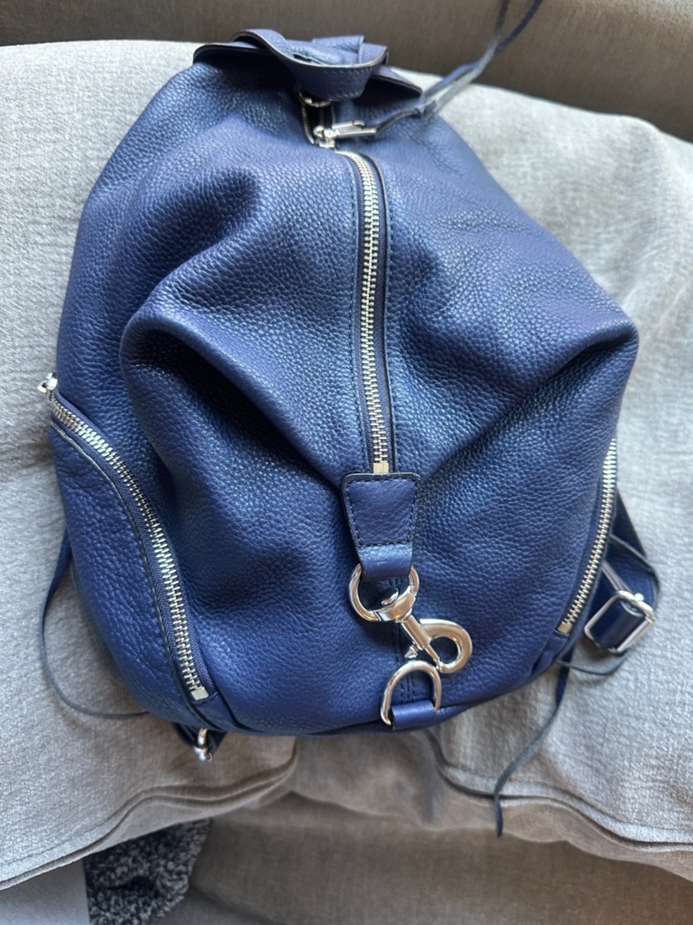 Rebecca Minkoff Navy Blue Backpack - Picture 11 of 11
